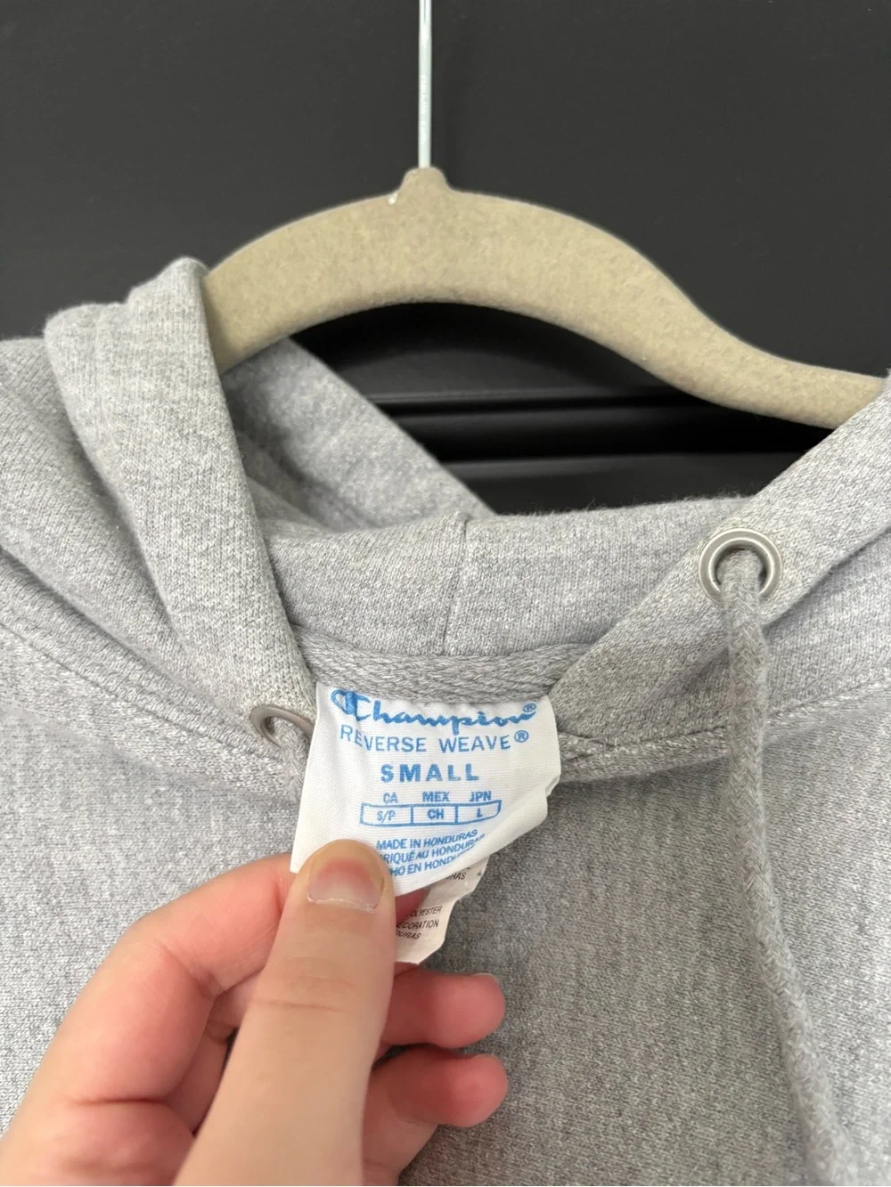 Champion Light Gray Reverse Weave Pullover Hoodie - Picture 2 of 2